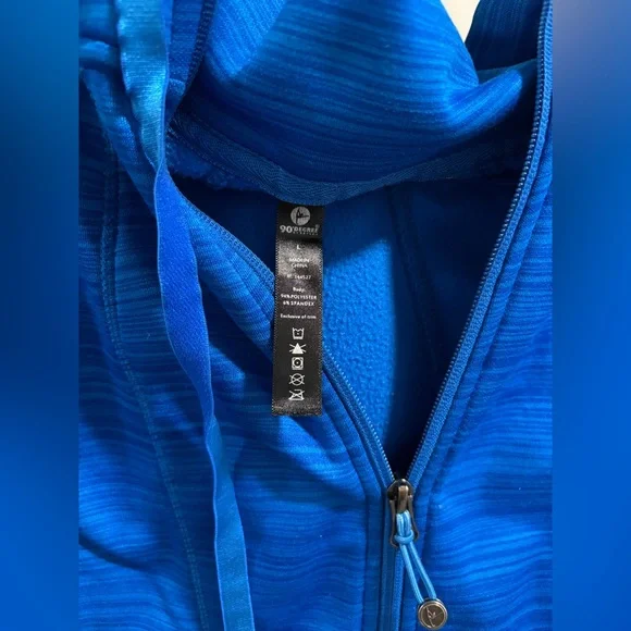 90 Degree By Reflex Vibrant Blue Zip-Up Jacket - Picture 3 of 3